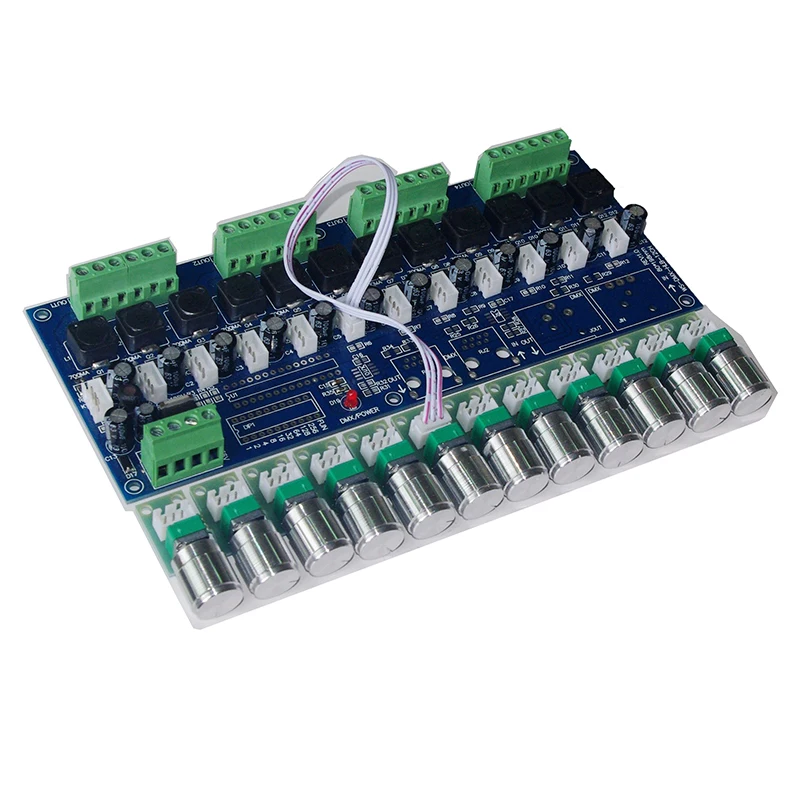 12 Channel DMX512 Decoder DC5V-36V 350MA/700MA*12CH Constant Current RGB led Controller with RJ45 DMX512 XRL 3P Dimmer
12 Channel DMX512 Decoder DC5V-36V 350MA/700MA*12CH Constant Current RGB led Controller with RJ45 DMX512 XRL 3P Dimmer