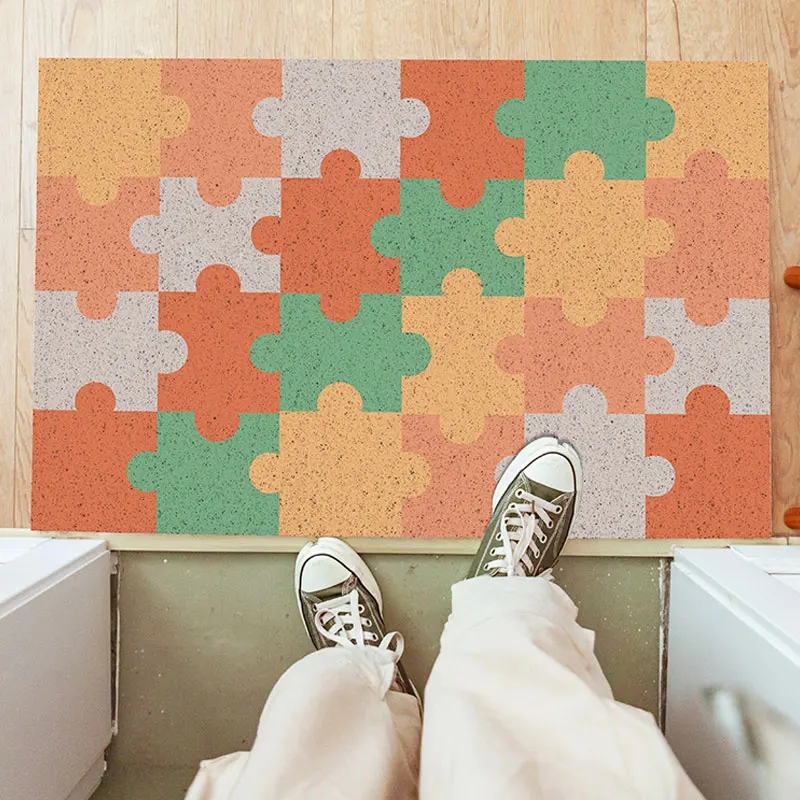 Geometric Puzzle PVC Door Mat Non-slip Mat Living Room Pad Custom Hallway Home Rugs Carpet Can Be Cut Silk Loop Entrance DoorMat
Geometric Puzzle PVC Door Mat Non-slip Mat Living Room Pad Custom Hallway Home Rugs Carpet Can Be Cut Silk Loop Entrance DoorMat