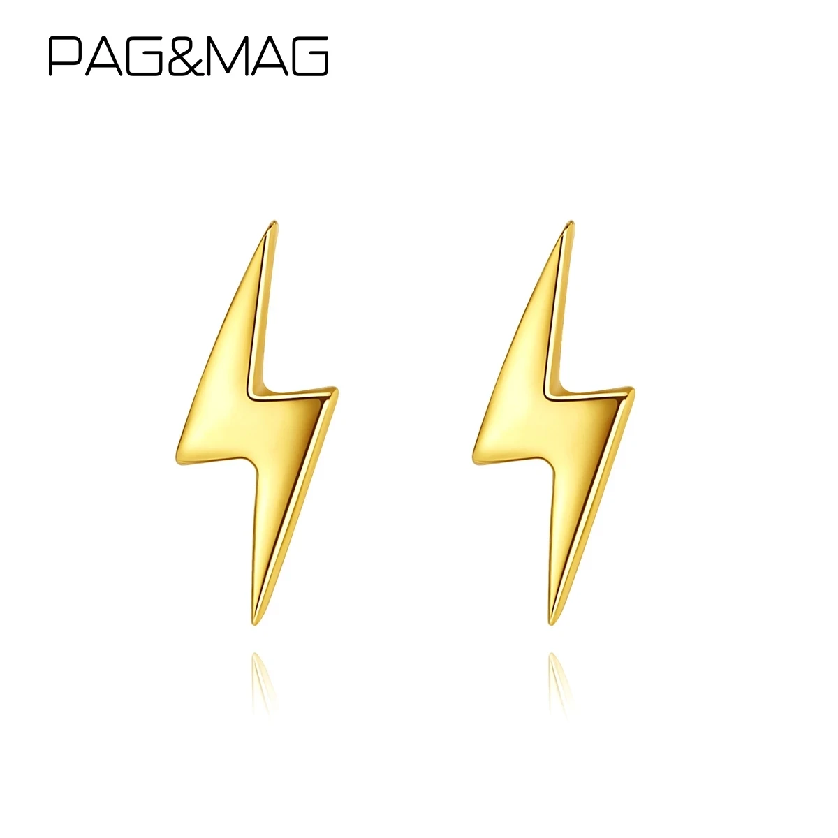 PAG&MAG Minimalism Lightning Shape Stud Earrings For Women Solid 925 Sterling Silver Earrings Fine Jewelry Pendientes Mujer
PAG&MAG Minimalism Lightning Shape Stud Earrings For Women Solid 925 Sterling Silver Earrings Fine Jewelry Pendientes Mujer