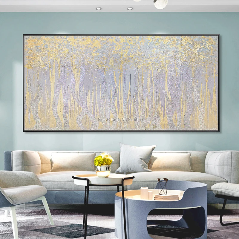 Original hand painted abstract canvas oil painting acrylic gold wall art pictures for living room decoracion hogar moderno
Original hand painted abstract canvas oil painting acrylic gold wall art pictures for living room decoracion hogar moderno