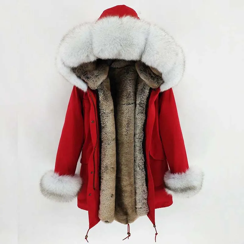 2020 Winter Jacket Women Real Fur Coat Long Parka Cotton Coat Big Natural Fox Fur Collar Hood Thick Warm Real Rabbit Fur Liner
2020 Winter Jacket Women Real Fur Coat Long Parka Cotton Coat Big Natural Fox Fur Collar Hood Thick Warm Real Rabbit Fur Liner