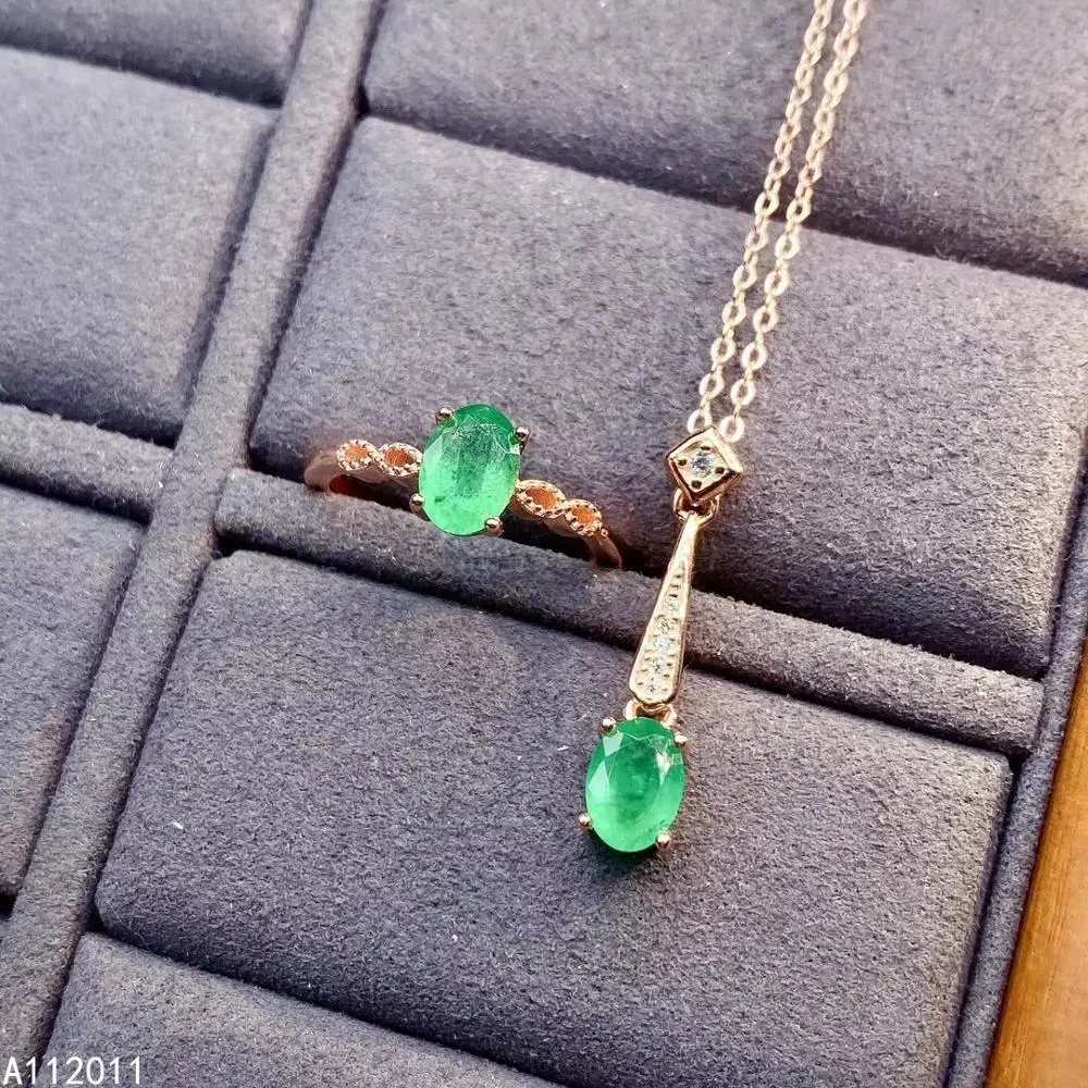 KJJEAXCMY Fine Jewelry 925 sterling silver inlaid natural Emerald popular women new ring pendant set Gift Birthday Party Wedding
KJJEAXCMY Fine Jewelry 925 sterling silver inlaid natural Emerald popular women new ring pendant set Gift Birthday Party Wedding