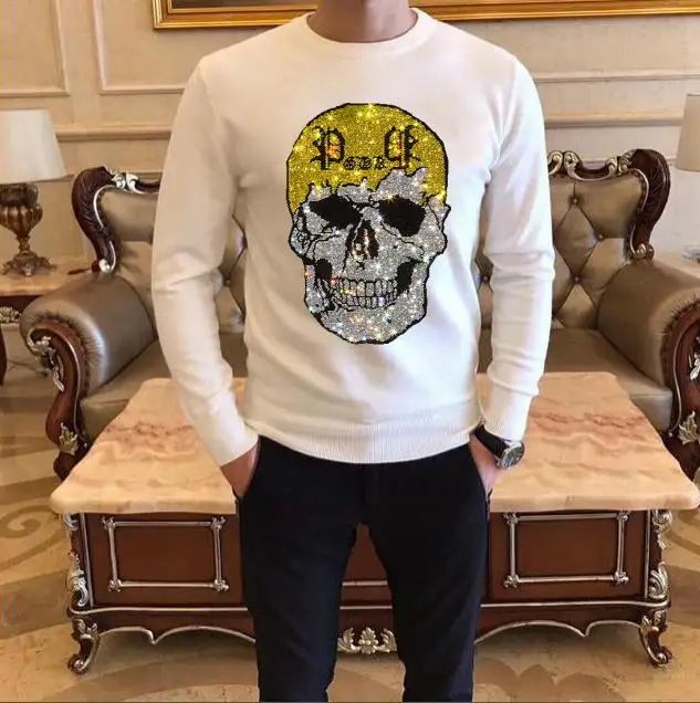 Rhinestones Fashion Brand Men Clothing Diamonds sweaters Sportswear hot sale design
Rhinestones Fashion Brand Men Clothing Diamonds sweaters Sportswear hot sale design