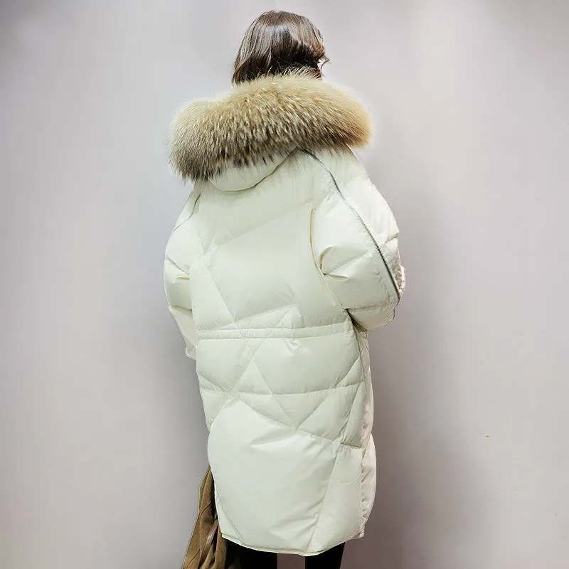 Down Women's Winter Jacket Coat Women Oversize Long Coat Large Fur Collar Korean Duck Down Coat Doudoune Femme KJ1027
Down Women's Winter Jacket Coat Women Oversize Long Coat Large Fur Collar Korean Duck Down Coat Doudoune Femme KJ1027