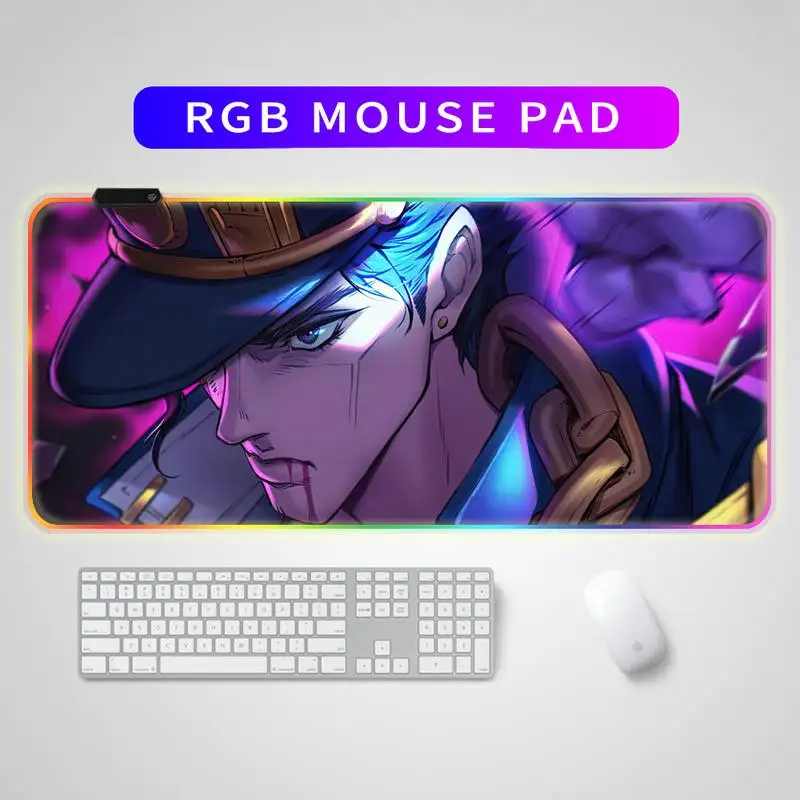 Anime Jojo Bizarre Adventure LED Gaming RGB Large XXL Gamer Mouse-pad USB Backlit Rainbow Rubber Computer Pad Keyboard Desk Mat
Anime Jojo Bizarre Adventure LED Gaming RGB Large XXL Gamer Mouse-pad USB Backlit Rainbow Rubber Computer Pad Keyboard Desk Mat