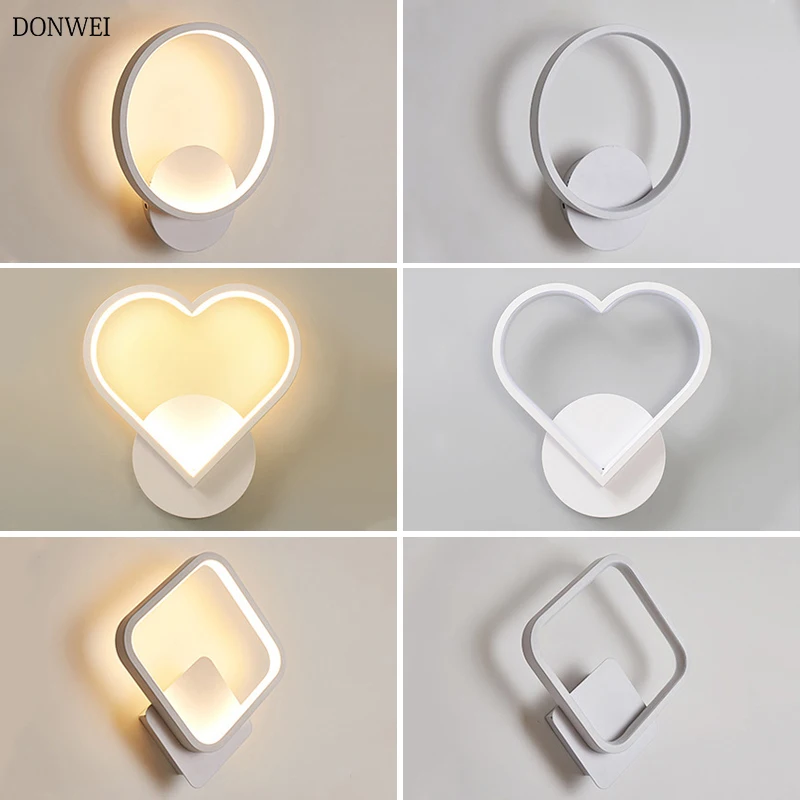 12W LED Wall Lamp Round Sqaure Heart Shape Acrylic Indoor Decoration Wall Light Bedroom Beside Stairway Corridor Light fixtures
12W LED Wall Lamp Round Sqaure Heart Shape Acrylic Indoor Decoration Wall Light Bedroom Beside Stairway Corridor Light fixtures