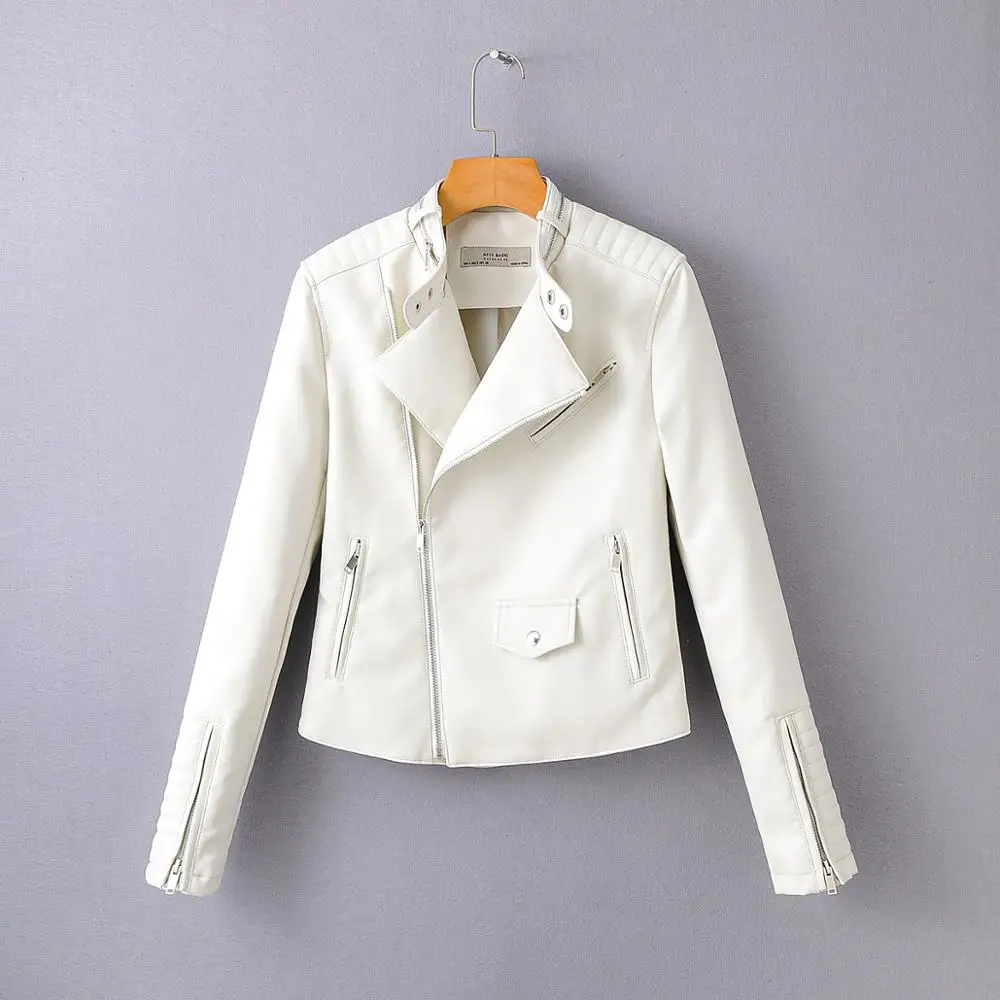 Hot Arrival Nice Chic Winter Autumn Motorcycle Leather Jackets White Leather Jacket Women Leather Coat Slim PU Jacket Leather
Hot Arrival Nice Chic Winter Autumn Motorcycle Leather Jackets White Leather Jacket Women Leather Coat Slim PU Jacket Leather