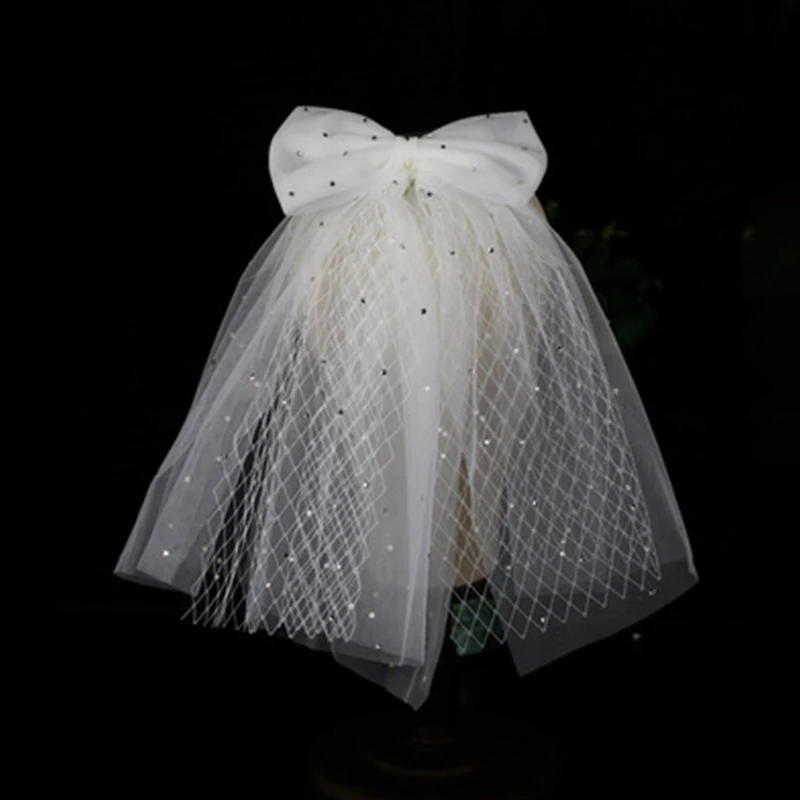 Wedding Veils Rhinestone Bowknot Short White Multi-layer Gauze Bridal Veil for Wedding Bridal Cocktail Headwear Hair Accessories
Wedding Veils Rhinestone Bowknot Short White Multi-layer Gauze Bridal Veil for Wedding Bridal Cocktail Headwear Hair Accessories