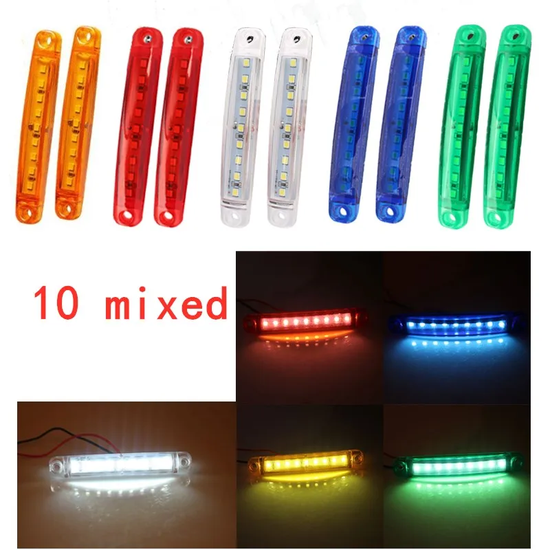 10Pcs Mixed 12V 24V 9LED Side Marker Light Turn Signal Clearance Light Side Light For Truck Trailer
10Pcs Mixed 12V 24V 9LED Side Marker Light Turn Signal Clearance Light Side Light For Truck Trailer
