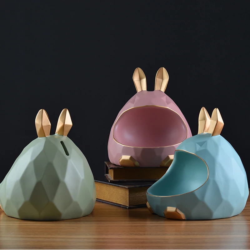 3D Sculpture Rabbit Statue Table Decoration Accessories Storage Box Money Box Coin Bank Figurine Decor Home Room Decorations
3D Sculpture Rabbit Statue Table Decoration Accessories Storage Box Money Box Coin Bank Figurine Decor Home Room Decorations