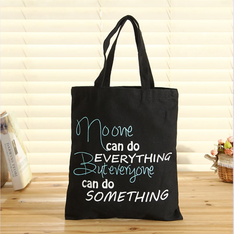 100pcs Custom Print Your Logo Black Tote Bag Canvas Women Shopping Bags Natural Cotton Material Eco Friendly Handbag Shopper
100pcs Custom Print Your Logo Black Tote Bag Canvas Women Shopping Bags Natural Cotton Material Eco Friendly Handbag Shopper