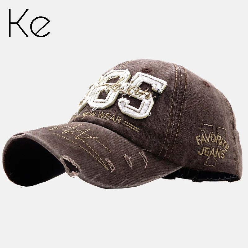 KE009G new spring and autumn outdoor peaked cap washed baseball cap made old hole denim anti-sai sun hat
KE009G new spring and autumn outdoor peaked cap washed baseball cap made old hole denim anti-sai sun hat