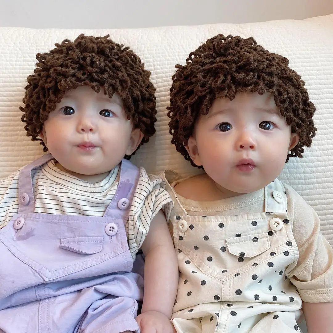 New Kids Hats Old Lady Woman Wild Curly Hair Wig Cap Knitted Beanies Children Baby Hats and Caps Accessories Photography Props
New Kids Hats Old Lady Woman Wild Curly Hair Wig Cap Knitted Beanies Children Baby Hats and Caps Accessories Photography Props