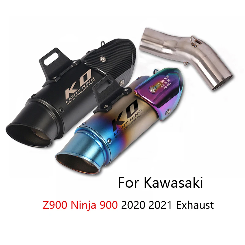 Slip-on for Kawasaki Z900 Ninja 900 2020 2021 Motorcycle Exhaust Pipe Middle Link Pipe 51MM Mufflers Removable DB Killer Escapes
Slip-on for Kawasaki Z900 Ninja 900 2020 2021 Motorcycle Exhaust Pipe Middle Link Pipe 51MM Mufflers Removable DB Killer Escapes