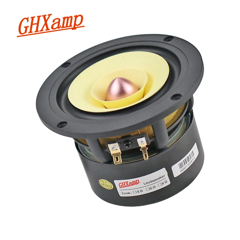 GHXAMP 4 inch 120MM full Range Speaker HIFI Bamboo Fiber Aluminum Basin Treble Midrange Thick Bass For Tube Amplifier Round 1PC
GHXAMP 4 inch 120MM full Range Speaker HIFI Bamboo Fiber Aluminum Basin Treble Midrange Thick Bass For Tube Amplifier Round 1PC