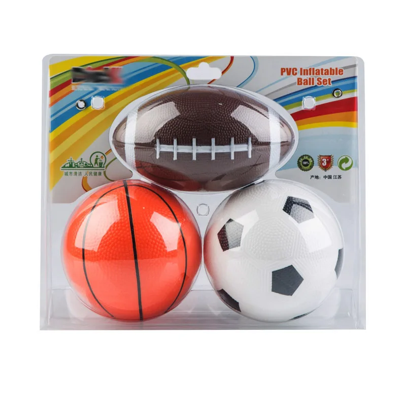 3pcs PVC Soft Sports Balls Mini Rugby Soccer Volleyball Basketball Toy Suitable for Indoor Outdoor Young Kid Teen Children Play
3pcs PVC Soft Sports Balls Mini Rugby Soccer Volleyball Basketball Toy Suitable for Indoor Outdoor Young Kid Teen Children Play