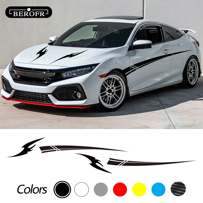 Накладка на капот автомобиля и двери наклейка на кузов автомобиля виниловой пленки наклейки длинные гоночных спортивных графика аксессуары для поднастройки для Honda Civic
Накладка на капот автомобиля и двери наклейка на кузов автомобиля виниловой пленки наклейки длинные гоночных спортивных графика аксессуары для поднастройки для Honda Civic