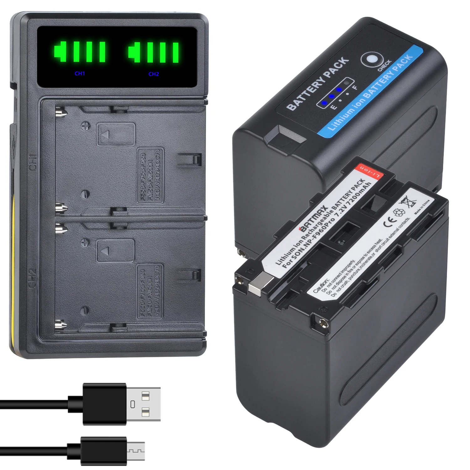 Batmax 2 шт. NP-F970 NP-F960 NPF960 Батарея со светодиодным индикатором + usb-портами и светодиодным индикатором двойной Зарядное устройство для Sony PLM-100 CCD-TRV35 MVC-FD91 MC1500C
Batmax 2 шт. NP-F970 NP-F960 NPF960 Батарея со светодиодным индикатором + usb-портами и светодиодным индикатором двойной Зарядное устройство для Sony PLM-100 CCD-TRV35 MVC-FD91 MC1500C