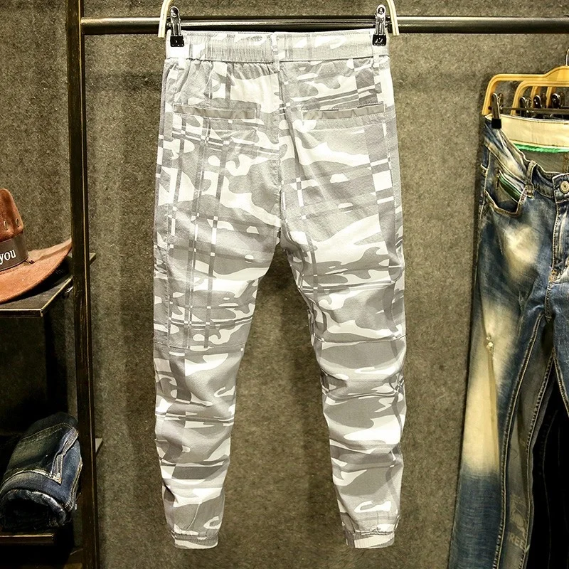 Spring Harajuku Camouflage Casual Sweatpants Men Safari Style Loose Lace Up Thin Section Cotton Cargo Pants Summer Mens Trousers
Spring Harajuku Camouflage Casual Sweatpants Men Safari Style Loose Lace Up Thin Section Cotton Cargo Pants Summer Mens Trousers