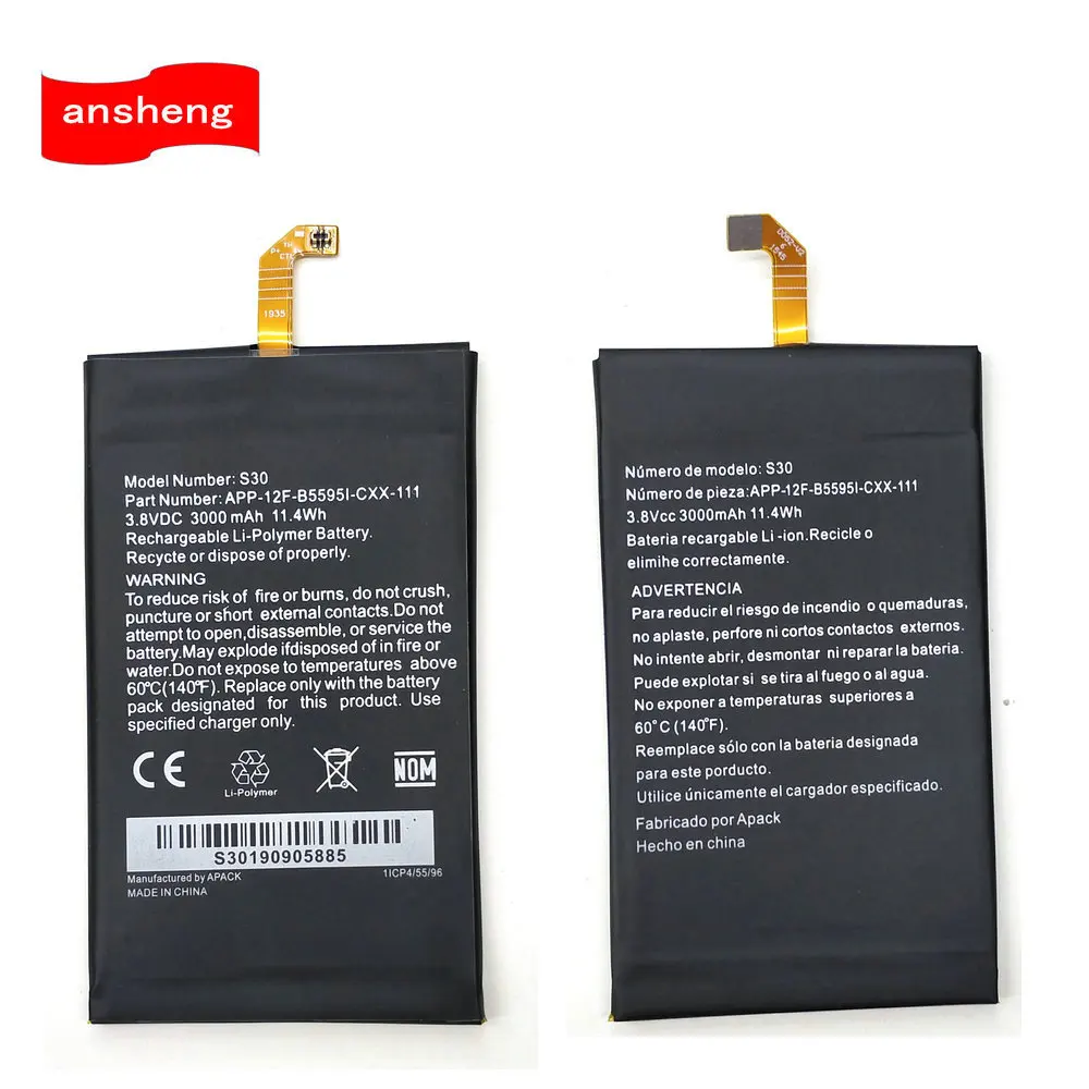 High Quality 3000mAh CAT S30 APP-12F-B5595I-CXX-111 battery For CAT S30 APP-12F-B5595I-CXX-111 Mobile Phone
High Quality 3000mAh CAT S30 APP-12F-B5595I-CXX-111 battery For CAT S30 APP-12F-B5595I-CXX-111 Mobile Phone