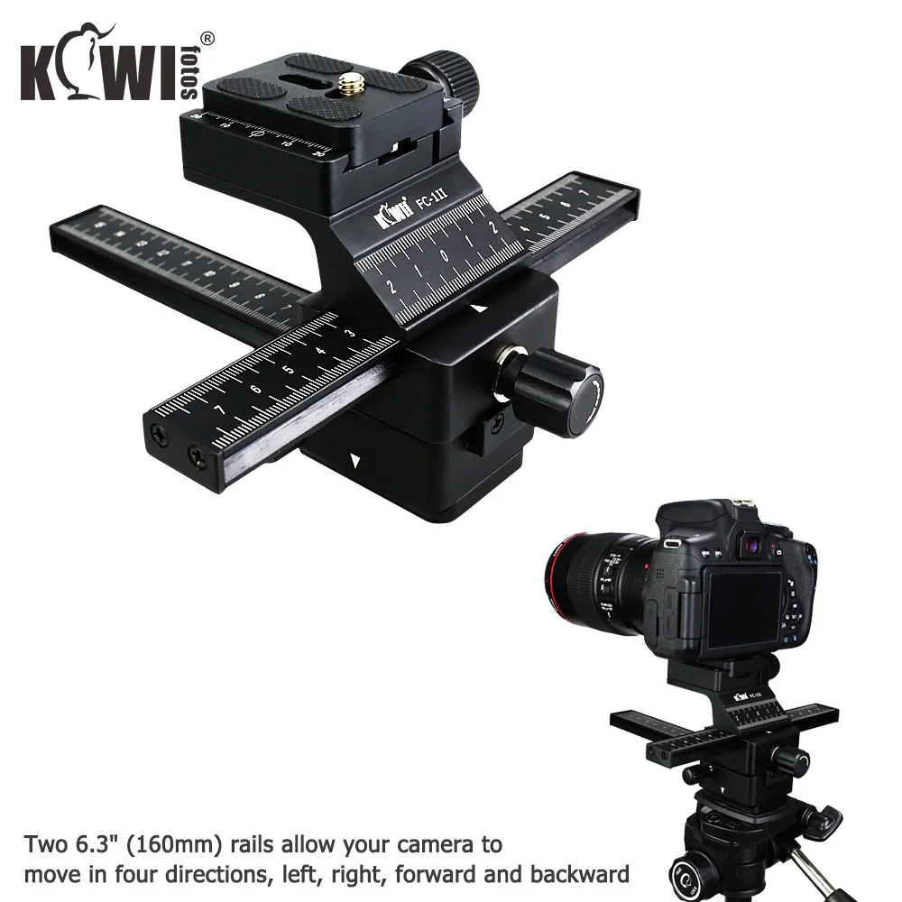 Deluxe Macro Focusing Rail Slider for Canon EOS 5D Mark IV III 6D Mark II 90D 80D 70D EOS R RP Rebel T6 T7 T8i T7i Nikon D750 Z7
Deluxe Macro Focusing Rail Slider for Canon EOS 5D Mark IV III 6D Mark II 90D 80D 70D EOS R RP Rebel T6 T7 T8i T7i Nikon D750 Z7