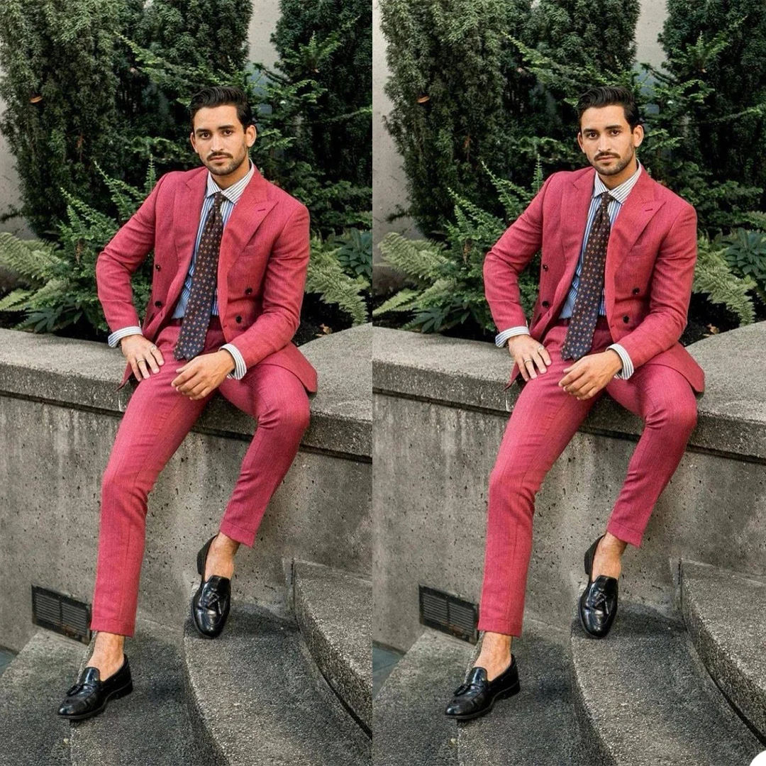 Handsome Groom Wedding Tuxedos High Quality Double Breasted Suits Prom Party Business Outfit Two Pieces (Jacket+Pants)
Handsome Groom Wedding Tuxedos High Quality Double Breasted Suits Prom Party Business Outfit Two Pieces (Jacket+Pants)