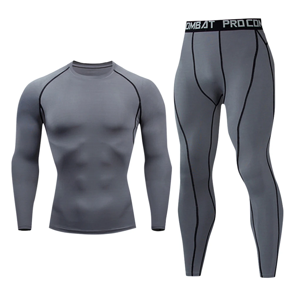 Workout Sports Breathable Skinny Suit Men Outdoor Elastic Long Sleeve Soccer Jersey Fitness Legging Comprehensive Training Set
Workout Sports Breathable Skinny Suit Men Outdoor Elastic Long Sleeve Soccer Jersey Fitness Legging Comprehensive Training Set