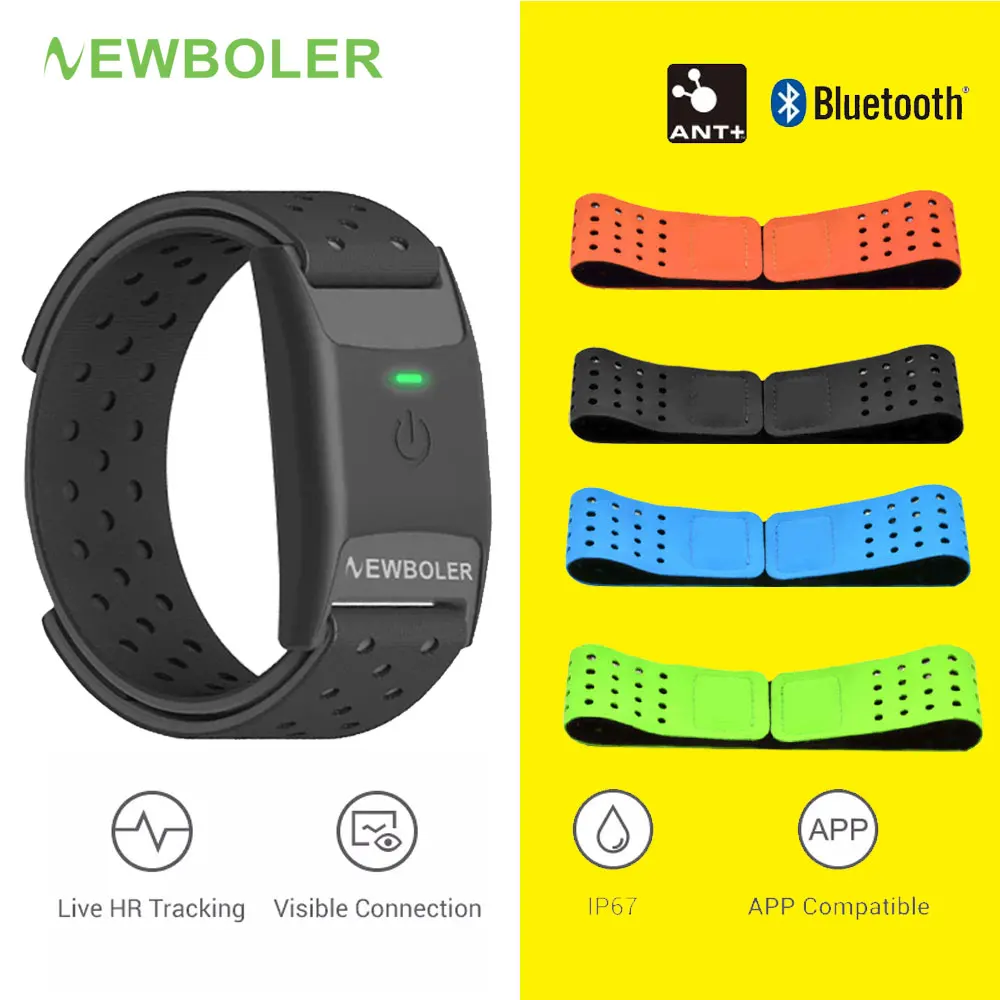 NEWBOER Heart Rate Monitor Wrist Band Arm Belt GPS Bluetooth Sensor 5.0 ANT Outdoor Fitness Heart Rate Sensor for Wahoo
NEWBOER Heart Rate Monitor Wrist Band Arm Belt GPS Bluetooth Sensor 5.0 ANT Outdoor Fitness Heart Rate Sensor for Wahoo