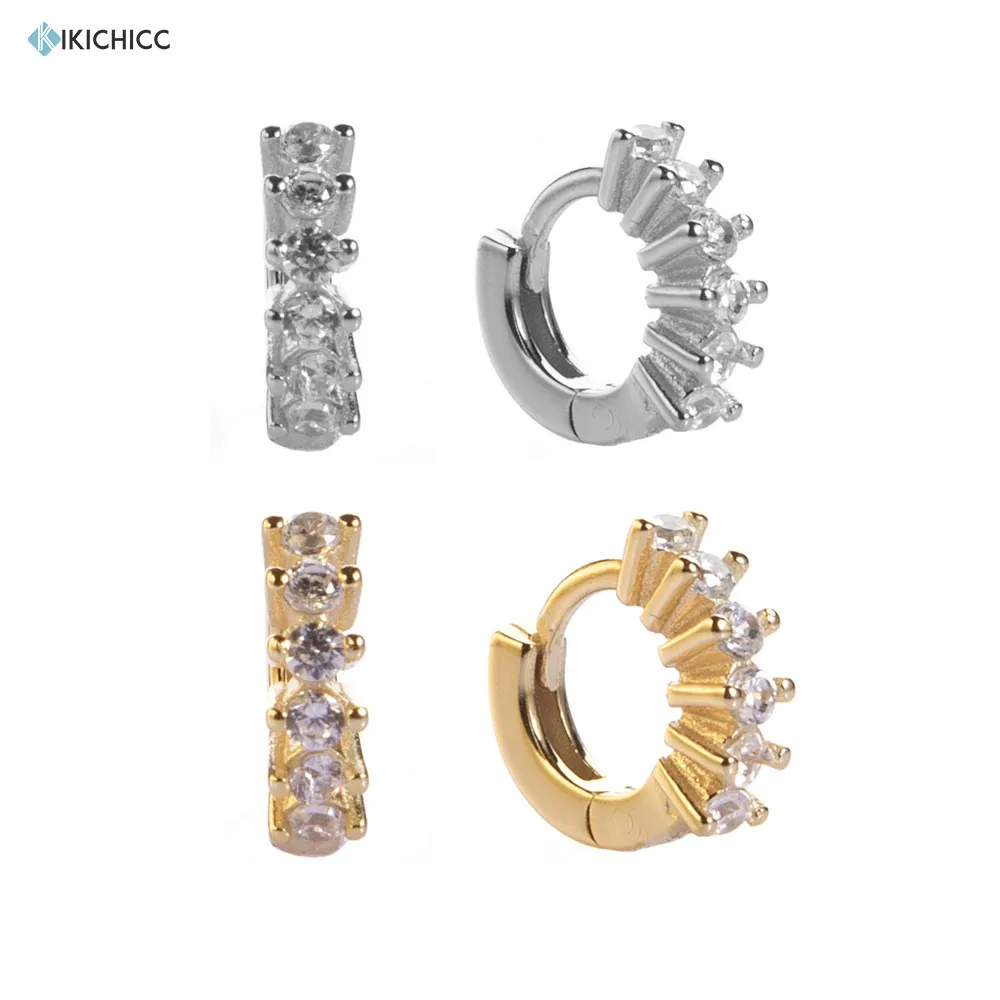 Kikichicc 925 Sterling Silver 5mm Crystal Huggies Mini Hoops Circle Loops Zircon CZ Women Luxury Special Jewelry
Kikichicc 925 Sterling Silver 5mm Crystal Huggies Mini Hoops Circle Loops Zircon CZ Women Luxury Special Jewelry