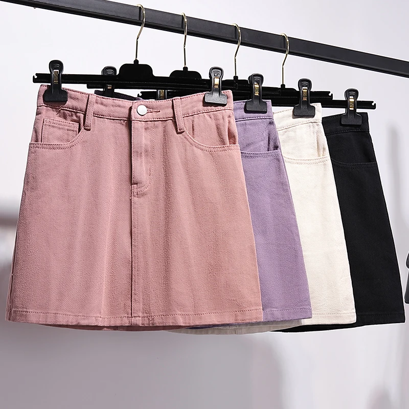 Basic high waist A-line denim skirt female 2021 summer Breathable new Fashion Street style leisure Sexy Mini skirts for women
Basic high waist A-line denim skirt female 2021 summer Breathable new Fashion Street style leisure Sexy Mini skirts for women