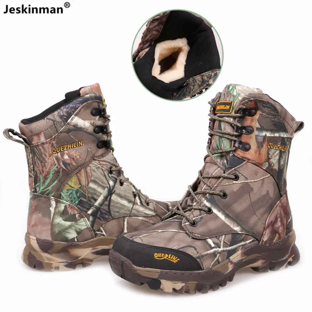 Winter Thicken Woolen Thermal Tree Bionic Camouflage Hunting Shoes Outdoor Wind Waterproof Tactical Climbing Desert High Boots
Winter Thicken Woolen Thermal Tree Bionic Camouflage Hunting Shoes Outdoor Wind Waterproof Tactical Climbing Desert High Boots
