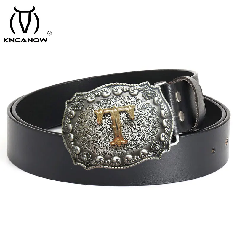 Fashion Vintage Men Belts 100% Genuine Leather Luxury Designer T Letter Waist Belt For Jeans Cowboy Cinturon Hombre Dropshipping
Fashion Vintage Men Belts 100% Genuine Leather Luxury Designer T Letter Waist Belt For Jeans Cowboy Cinturon Hombre Dropshipping