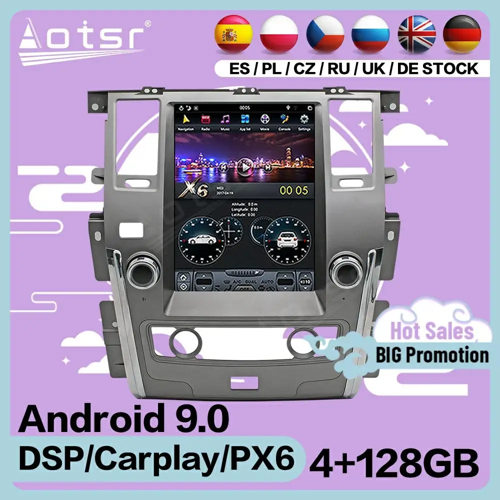 Мультимедийный плеер на Android с экраном Tesla 128G, стерео, для Nissan Patrol 2010, 2011, 2012, 2013, 2014, 2015, 2016, 2017, 2018, GPS, головное устройство
Мультимедийный плеер на Android с экраном Tesla 128G, стерео, для Nissan Patrol 2010, 2011, 2012, 2013, 2014, 2015, 2016, 2017, 2018, GPS, головное устройство