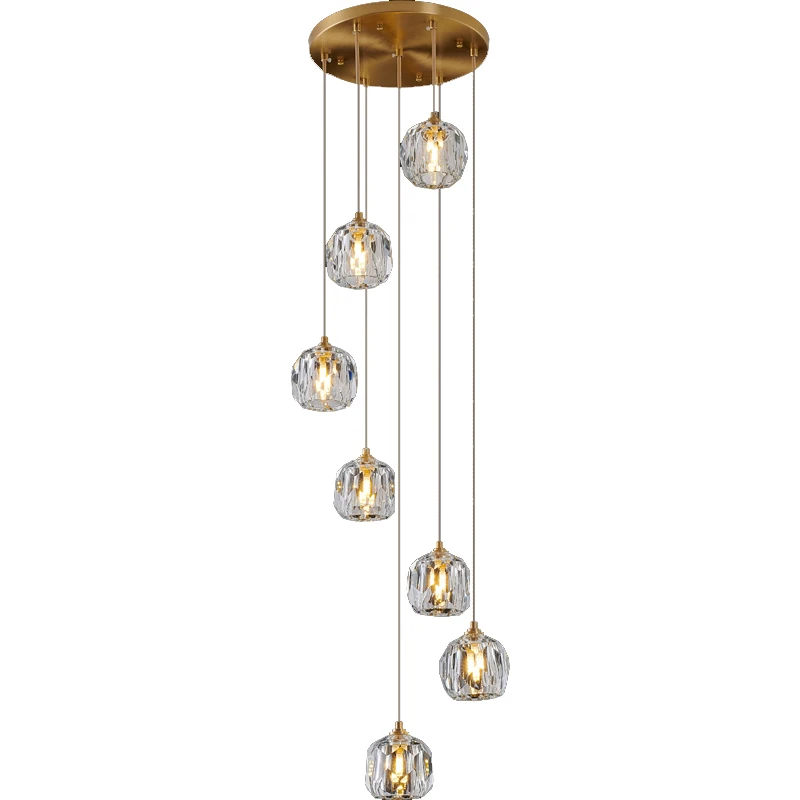 Creative Villa Crystal Pendant Light Aisle Staircase Duplex Crystal Pendant Lamp Modern Minimalist led Light Nordic Hanging Lamp
Creative Villa Crystal Pendant Light Aisle Staircase Duplex Crystal Pendant Lamp Modern Minimalist led Light Nordic Hanging Lamp