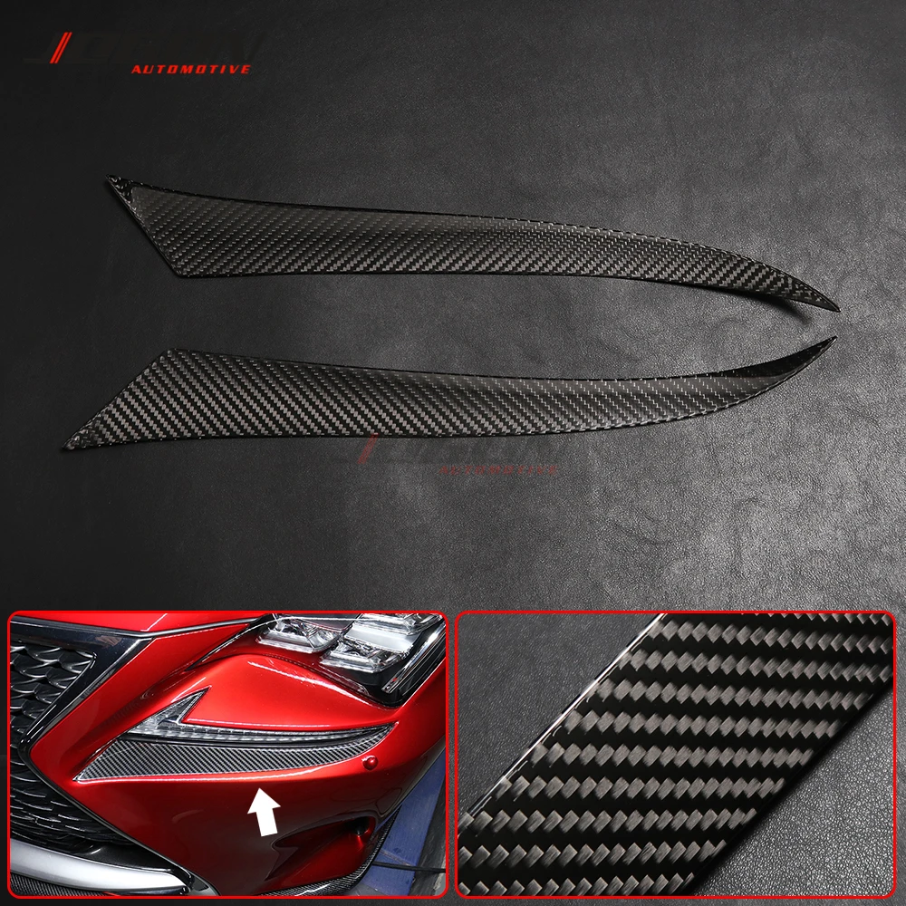 2pcs Exterior Carbon Fiber Car Front Headlight Llight Eyebrow Eyelid Cover Sticker Trim For Lexus RC 300 350 RC F 2015 2016-2018
2pcs Exterior Carbon Fiber Car Front Headlight Llight Eyebrow Eyelid Cover Sticker Trim For Lexus RC 300 350 RC F 2015 2016-2018