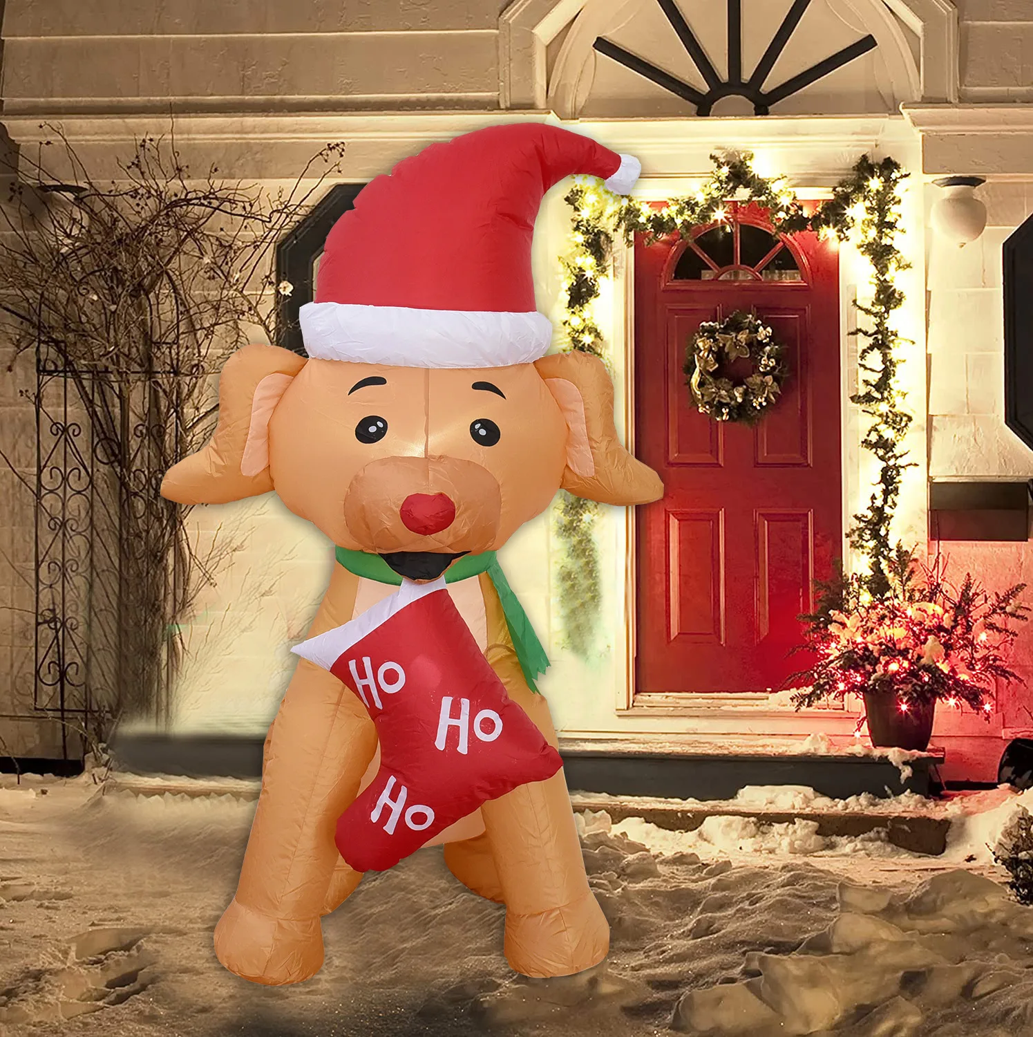 5FT Large Inflatable Christmas Dog Outdoor Decorations For home Courtyard Toys With Blower Led Lights Kids New Year Party Gift
5FT Large Inflatable Christmas Dog Outdoor Decorations For home Courtyard Toys With Blower Led Lights Kids New Year Party Gift