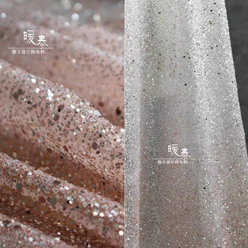 Glitter Bronzing Tulle Fabric Sparkle Sequins Golden Pink Gradient DIY Decor Stage Gown Skirt Wedding Dress Designer Fabric
Glitter Bronzing Tulle Fabric Sparkle Sequins Golden Pink Gradient DIY Decor Stage Gown Skirt Wedding Dress Designer Fabric