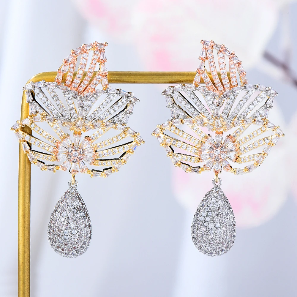 GODKI Luxury Drop Pendant Earrings Trendy Cubic Zircon Indian gold earrings for women Wedding Engagement Party JEWELRY GIFT
GODKI Luxury Drop Pendant Earrings Trendy Cubic Zircon Indian gold earrings for women Wedding Engagement Party JEWELRY GIFT