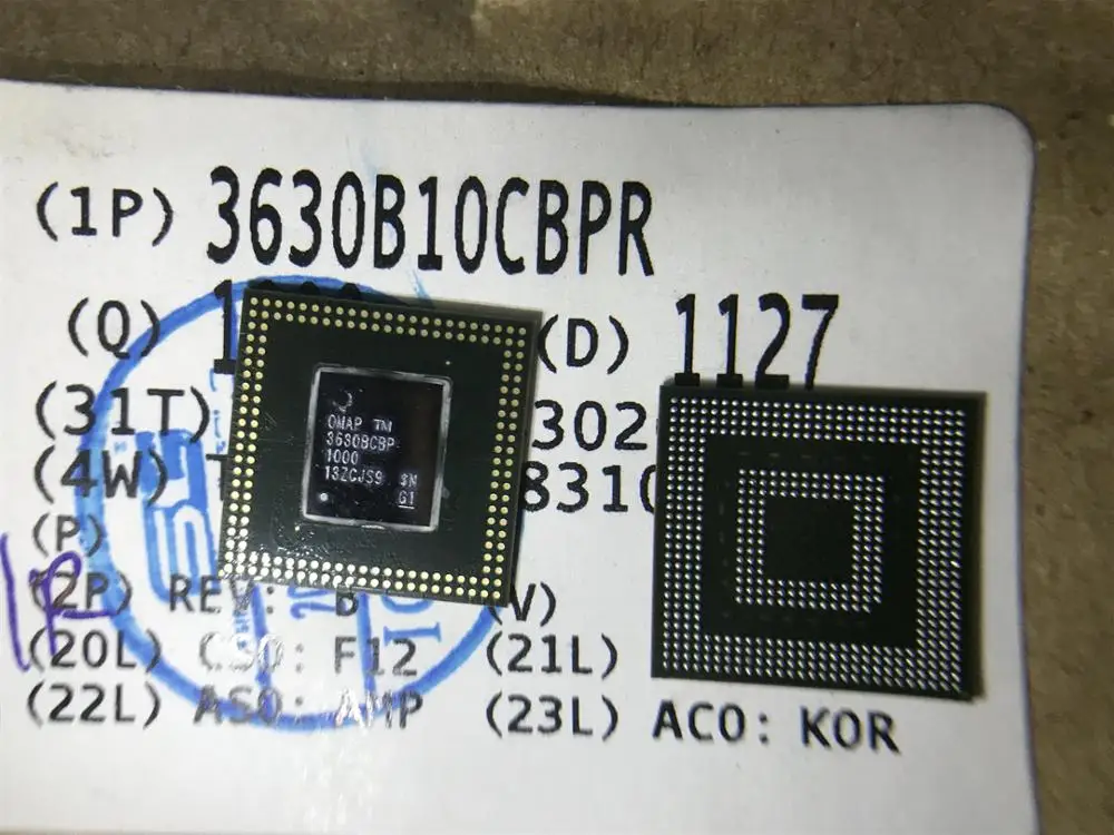 2PCS New Original 3630B10CBPR OMAP3630BCBP OMAP3630BCBPR OMAP3630 3630B10 Integrated display core integrated with SGX 530
2PCS New Original 3630B10CBPR OMAP3630BCBP OMAP3630BCBPR OMAP3630 3630B10 Integrated display core integrated with SGX 530