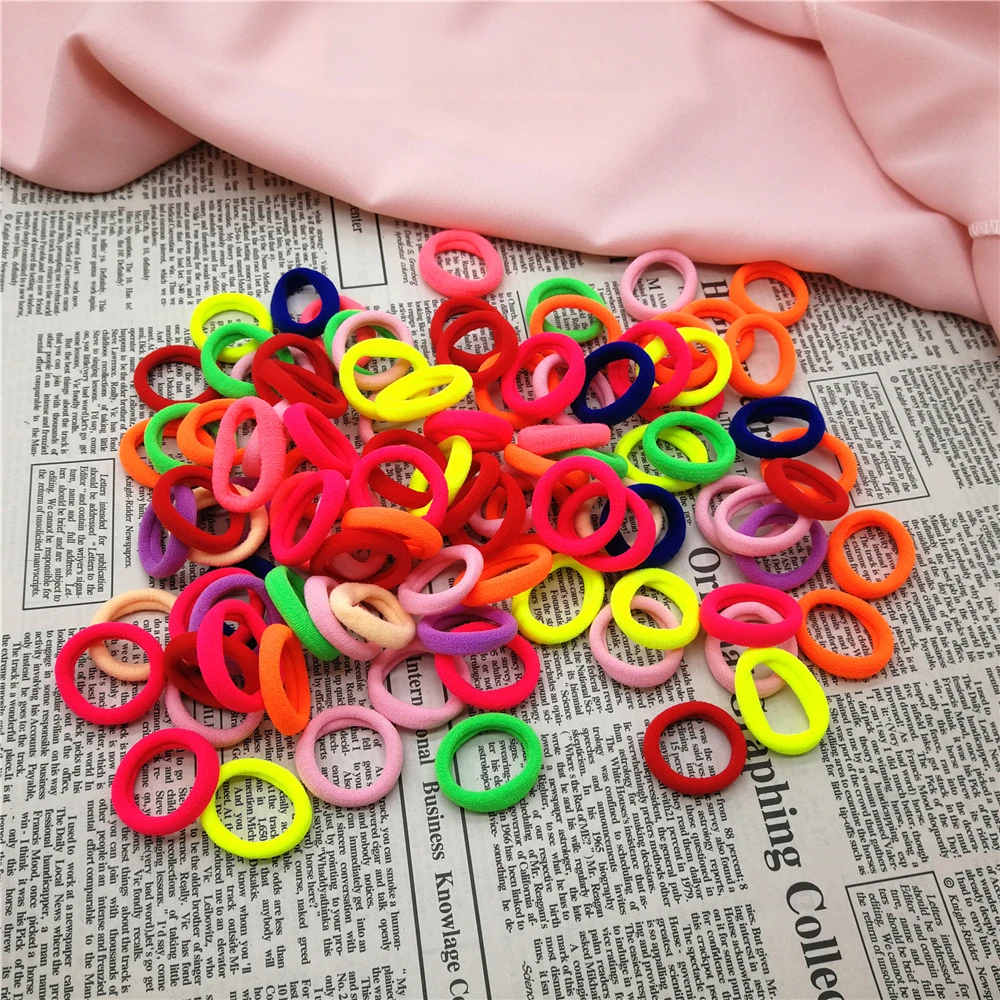 100pcs Elastic Hair Band Ponytail Holder Solid Candy Color for Kids 2.5cm Diameter Bun Tie Rope XC191109
100pcs Elastic Hair Band Ponytail Holder Solid Candy Color for Kids 2.5cm Diameter Bun Tie Rope XC191109