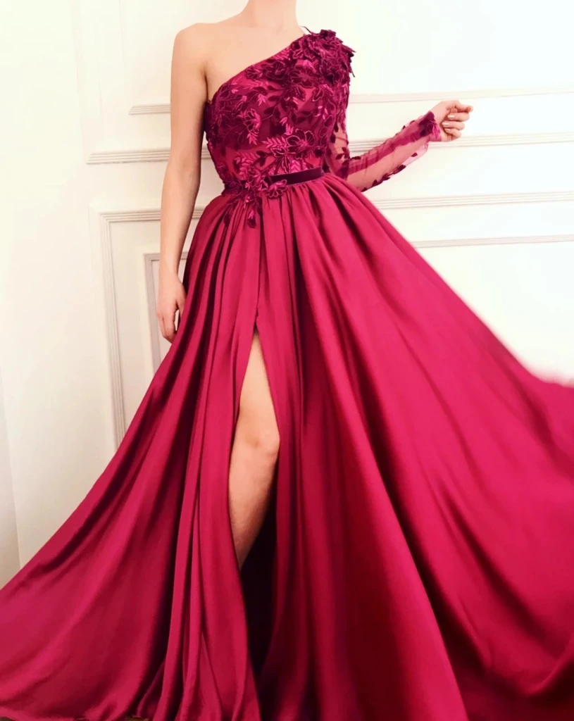Red Moroccan Evening Dresses A-line One-shoulder Chiffon Lace Slit Long Luxury Turkey Dubai Saudi Arabia Prom Dress Gown
Red Moroccan Evening Dresses A-line One-shoulder Chiffon Lace Slit Long Luxury Turkey Dubai Saudi Arabia Prom Dress Gown