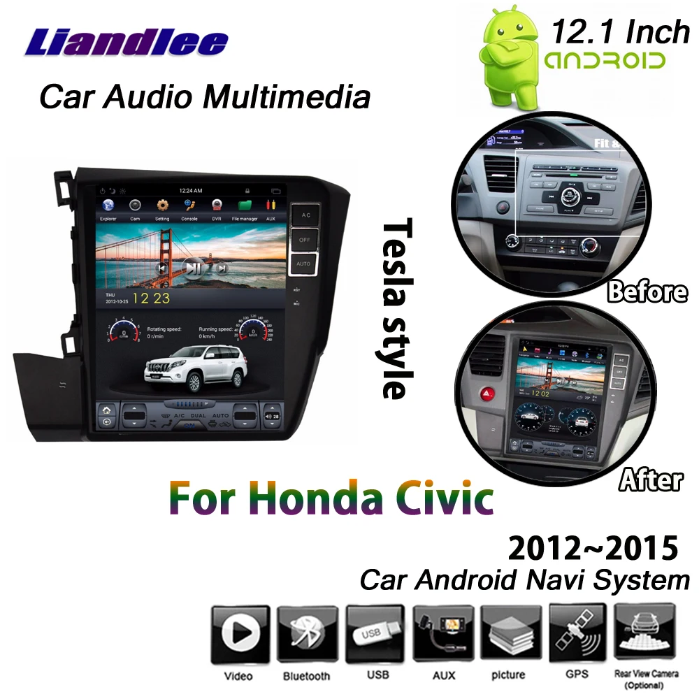 Car Android GPS Navigation Multimedia Radio Player For Honda Civic 2012 2013 2014 2015 Tesla Screen DVR Driving Video Recorder
Car Android GPS Navigation Multimedia Radio Player For Honda Civic 2012 2013 2014 2015 Tesla Screen DVR Driving Video Recorder