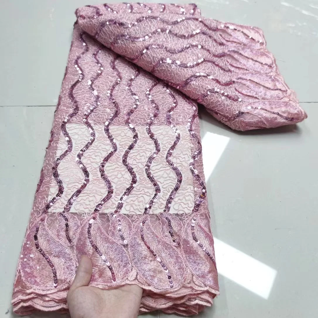 Pink Haute Couture 5 yard Colorful Sequin Best Quality Luxury Embroidery Tulle Mesh Lace Fabric for Wedding Bridal Dress
Pink Haute Couture 5 yard Colorful Sequin Best Quality Luxury Embroidery Tulle Mesh Lace Fabric for Wedding Bridal Dress