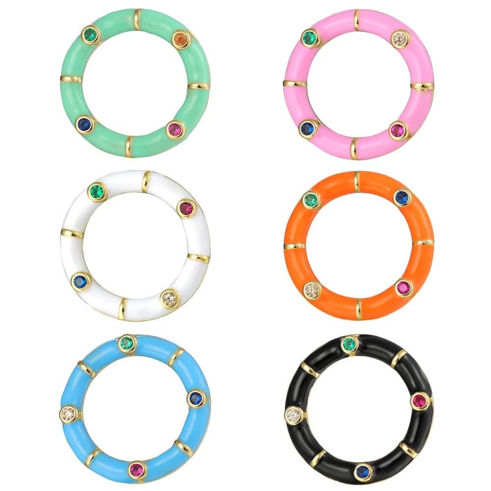 JUYA Colorful Crystal Closed Circle Clasps Round Enamal Clasp For Girls Handmade Necklace Findings DIY Jewelry Bracelet Supplies
JUYA Colorful Crystal Closed Circle Clasps Round Enamal Clasp For Girls Handmade Necklace Findings DIY Jewelry Bracelet Supplies
