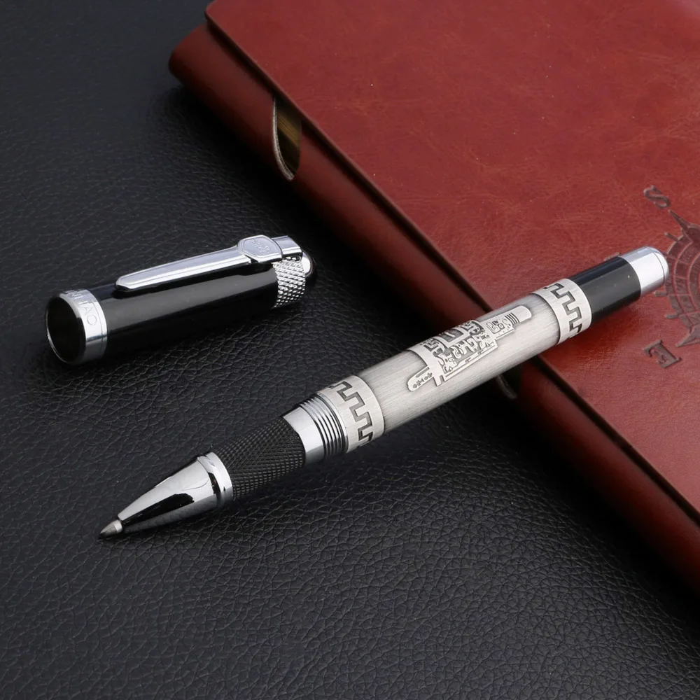 High quality brand JinHao 189 Old silver Metal Emboss China tripod gift piece Rollerball Pen Stationery Business Supplies
High quality brand JinHao 189 Old silver Metal Emboss China tripod gift piece Rollerball Pen Stationery Business Supplies