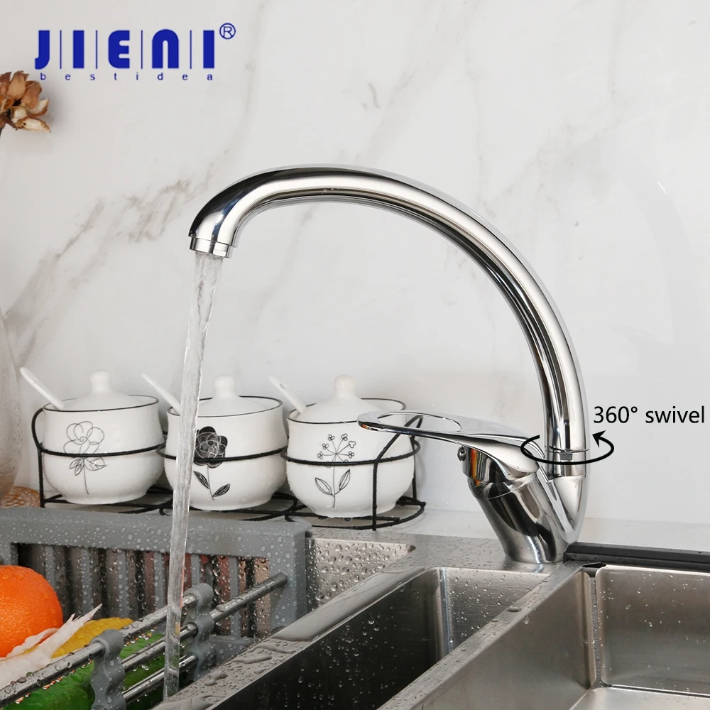 JIENI Chrome Kitchen Faucet 360 Swivel Degree Rotation Chrome Polish Faucet Stainless Steel Kitchen Basin Sink Mixer Tap
JIENI Chrome Kitchen Faucet 360 Swivel Degree Rotation Chrome Polish Faucet Stainless Steel Kitchen Basin Sink Mixer Tap