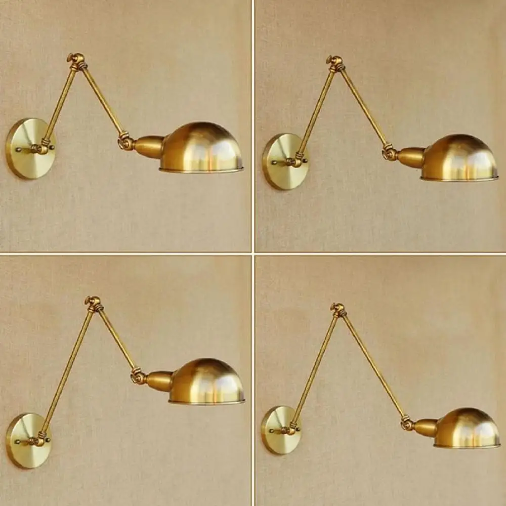 AC100-240 Wall Sconces Lamp Bronze Double Long Arm Dining Restaurant Bedside Decorative Gold Wall Light Sconce Fixture
AC100-240 Wall Sconces Lamp Bronze Double Long Arm Dining Restaurant Bedside Decorative Gold Wall Light Sconce Fixture