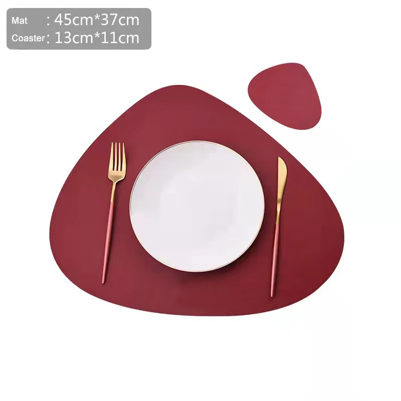 Table Mat Placemat Tableware Pad PU Leather Waterproof Heat Insulation Non-Slip Placemat Soft Many Colors Washable Bowl Coaster
Table Mat Placemat Tableware Pad PU Leather Waterproof Heat Insulation Non-Slip Placemat Soft Many Colors Washable Bowl Coaster