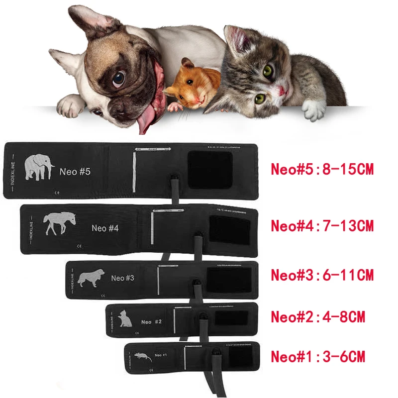 Vet Use Cuff Animals Cuff CONTEC08A Veterinary Blood Pressure Monitor Cuff 5 types Mouse/Cat/Dog/Horse/Elephant With Connector
Vet Use Cuff Animals Cuff CONTEC08A Veterinary Blood Pressure Monitor Cuff 5 types Mouse/Cat/Dog/Horse/Elephant With Connector