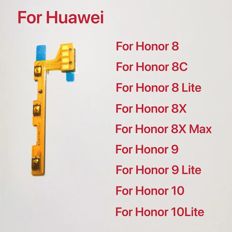 ON OFF Power Button Flex Cable Ribbon For HuaWei Honor 8 8C 9 10 Lite 8X Max Mute Silence Volume Key Part
ON OFF Power Button Flex Cable Ribbon For HuaWei Honor 8 8C 9 10 Lite 8X Max Mute Silence Volume Key Part